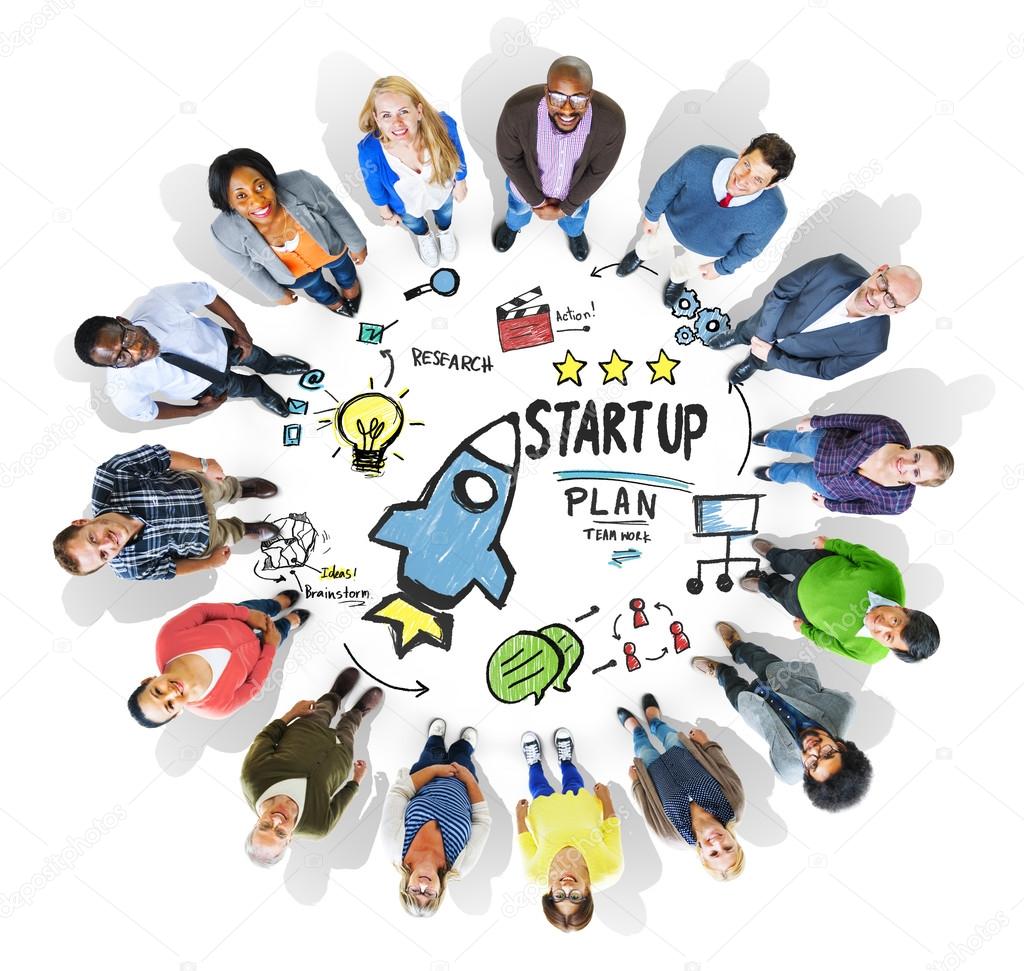 People and Start Up Business Concept