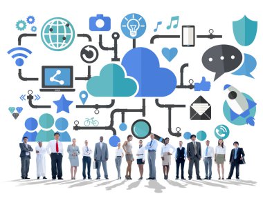 Veri depolama kavramı altında iş adamları