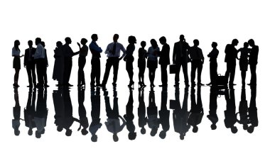 iş takım Silhouettes