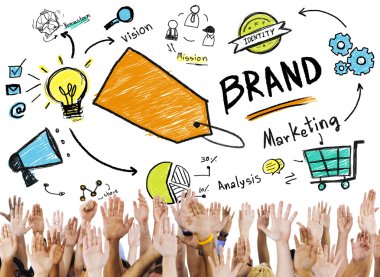 Hands on Business concept background