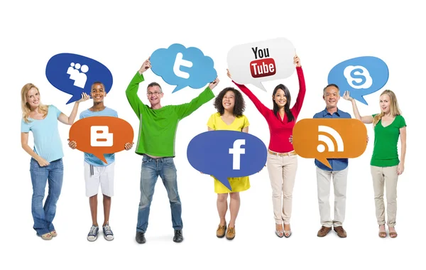 Concetto di social networking — Foto Stock