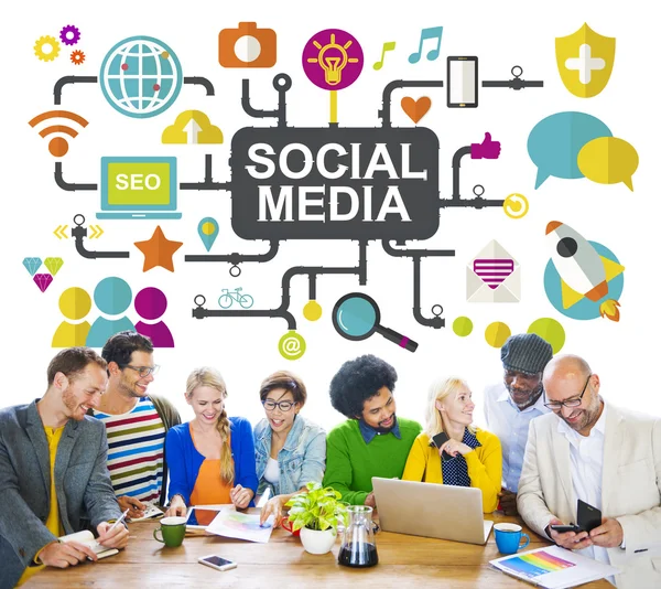 Concetto di Social Media — Foto Stock