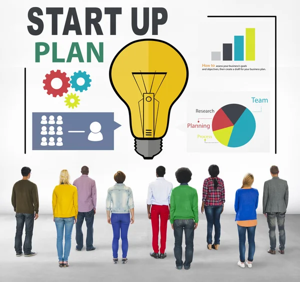Concept of business plan — Stock Photo, Image