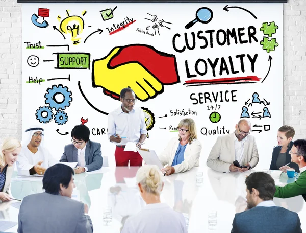 Концепция лояльности клиентов — стоковое фото