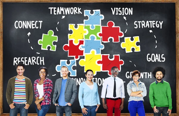 Business concept of teamwork — Stock Photo, Image