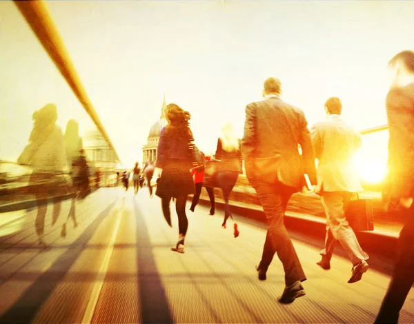 Mensen uit het bedrijfsleven rush Hour — Stockfoto