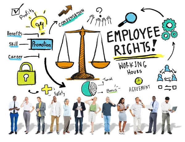 Conceito de Negócio de Direitos dos Trabalhadores — Fotografia de Stock