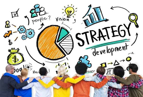 Concepto de desarrollo de la estrategia —  Fotos de Stock