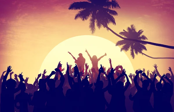 Music concert on the beach — Stock Photo, Image