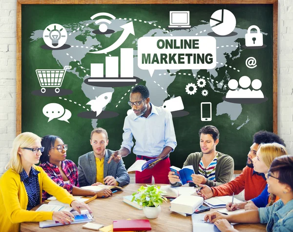 Έννοια του online marketing — Φωτογραφία Αρχείου