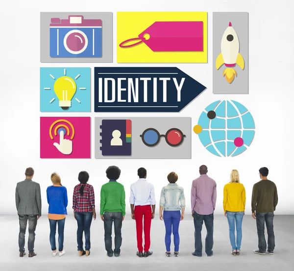 Marketingkonzept für Menschen und Identity Branding — Stockfoto