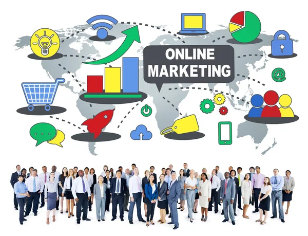 Concepto de Marketing Online — Foto de Stock