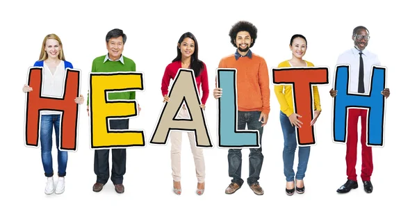 Group of People Holding Health Word — Stock Photo, Image