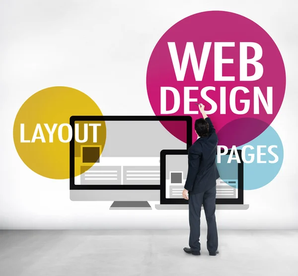 Web design Conceito de Internet — Fotografia de Stock