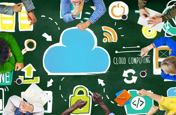 Koncept cloud computing — Stock fotografie