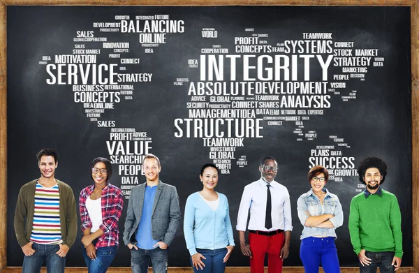 People and Integrity Honesty Sincerity Trust Reliability Concept — Stock Photo, Image