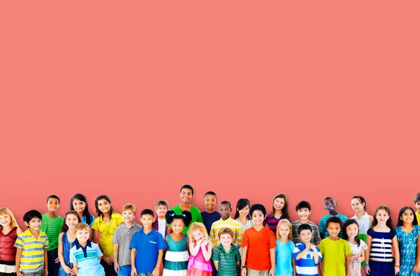 Background with group of children — Stock Fotó