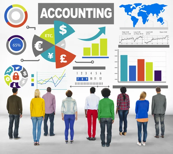 Financial Concept of Accounting — Stock Photo, Image
