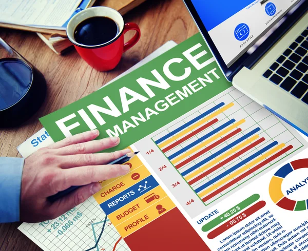 Concept of FInance Management — Stock Photo, Image