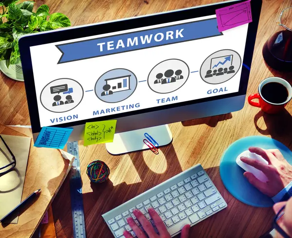 Business concept of teamwork — Stock Photo, Image