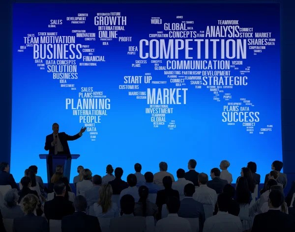 Global utmaning-konceptet konkurrens marknaden — Stockfoto