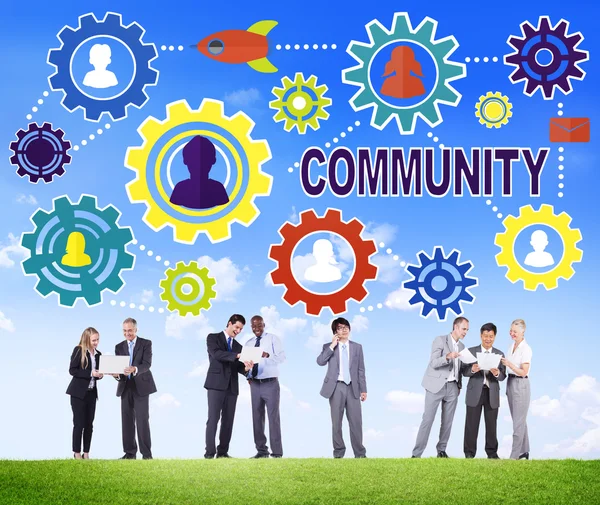 Community Concept with Business people — Stock Photo, Image