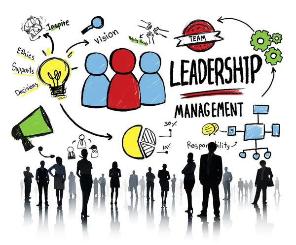 Koncepcja zarządzania przywództwa — Zdjęcie stockowe