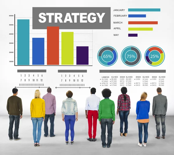 Concetto di strategia aziendale — Foto Stock