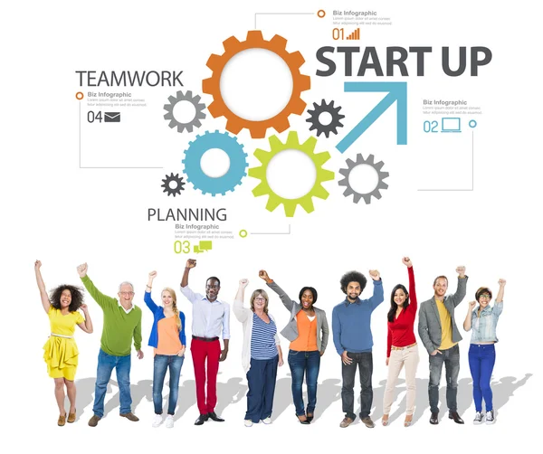 Startup novo conceito de negócio — Fotografia de Stock