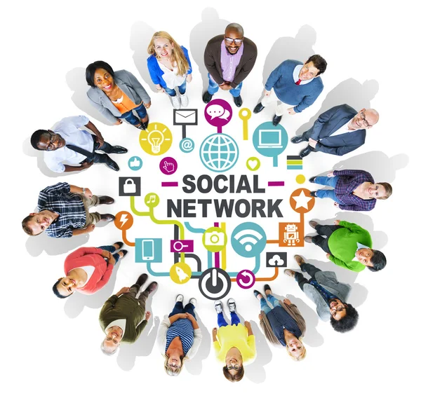 Concetto di Social Network — Foto Stock