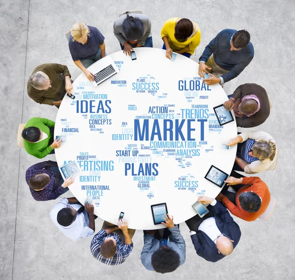 Business concept of market — Stock Photo, Image