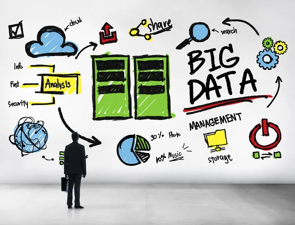 Big Data Management koncept — Stockfoto