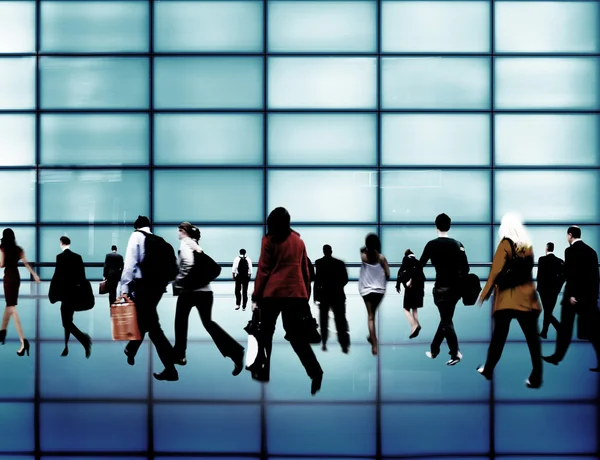 People Commuter Walking in Rush Hour — Stock Photo, Image