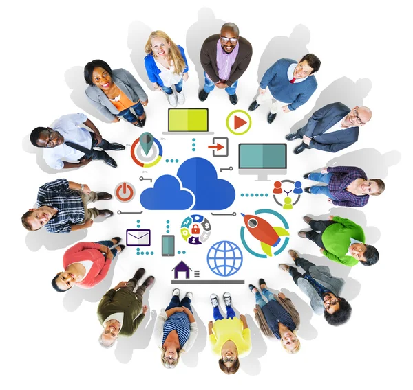 Concetto di cloud computing — Foto Stock