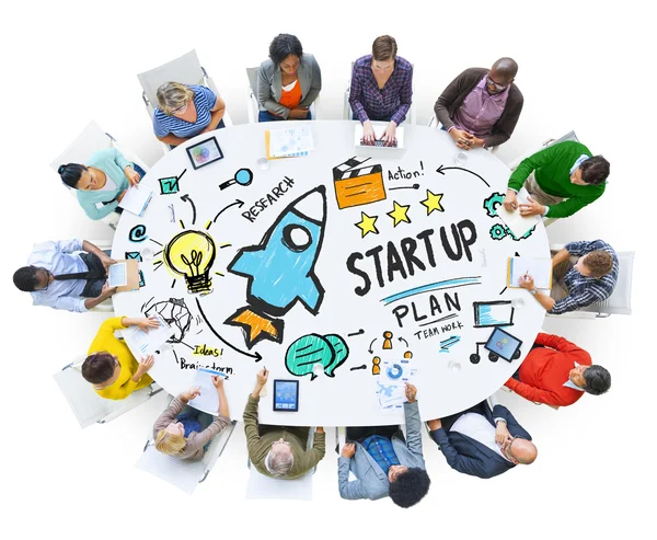 Gente y concepto de start up business — Foto de Stock