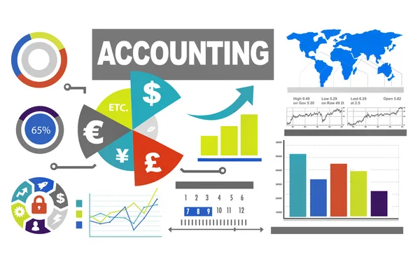 Accounting Analysis Investment Concept — Stock Photo, Image