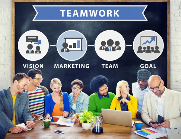 Concepto empresarial de trabajo en equipo —  Fotos de Stock