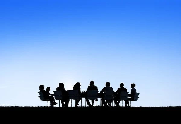 Zakenmensen bij een vergadering in functie — Stockfoto