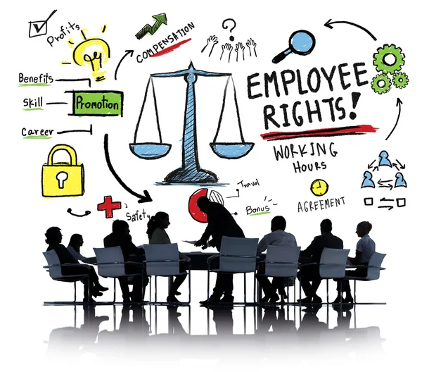 Çalışan hakları kavramı — Stok fotoğraf