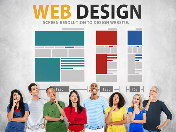 Web Design netwerk Concept — Stockfoto