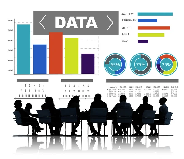 Business meeting with Graphs — Stock Photo, Image