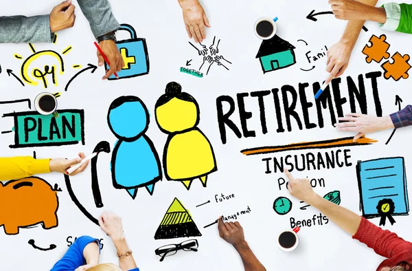 Concept van pensionering verzekeringen — Stockfoto