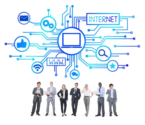 Business People and Internet Concepts — Stock Photo, Image