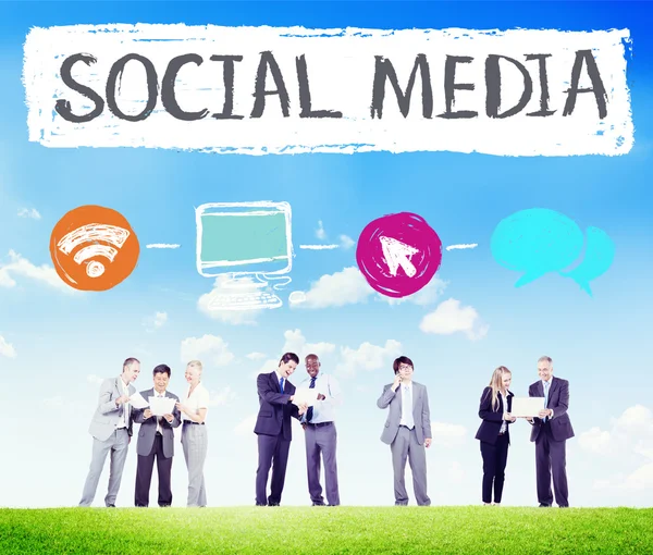Mediów społecznych komunikacja koncepcja — Zdjęcie stockowe