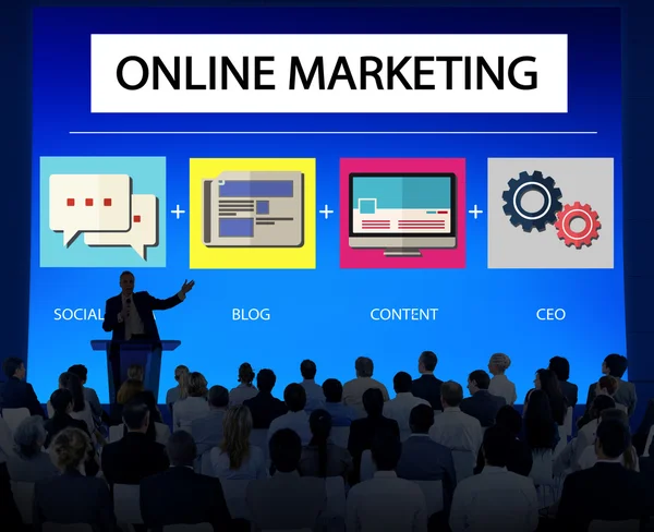 Concetto di marketing online — Foto Stock