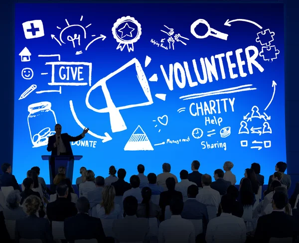 Vrijwilliger liefdadigheid concept — Stockfoto