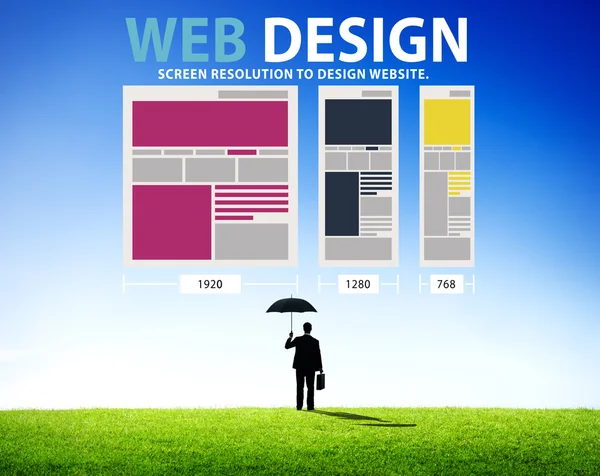 Concepto de red de diseño web — Foto de Stock