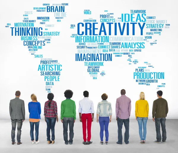 Gente y creatividad Concepto de innovación artística —  Fotos de Stock