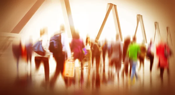 Mensen rush Hour in terminal — Stockfoto