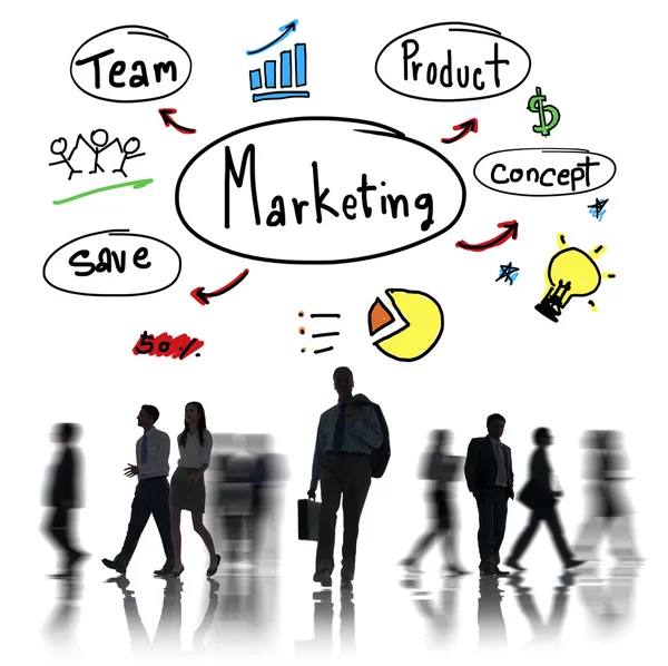 Concept van de marketingstrategie — Stockfoto